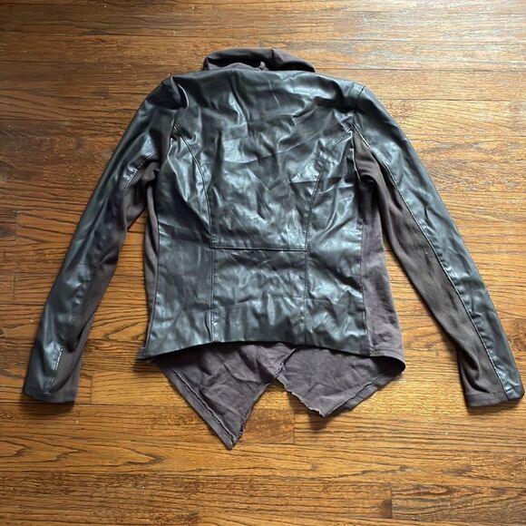 Blank NYC Mixed Media Drape Front Moto Jacket - Picture 8 of 8